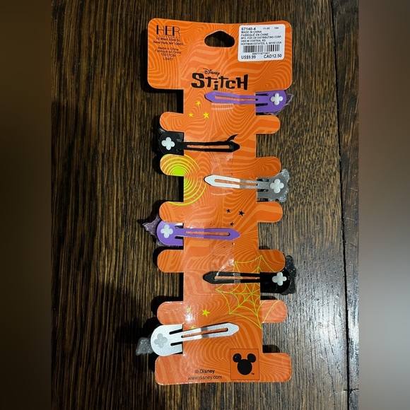NWT Stitch Halloween Hair Clips - Picture 3 of 4